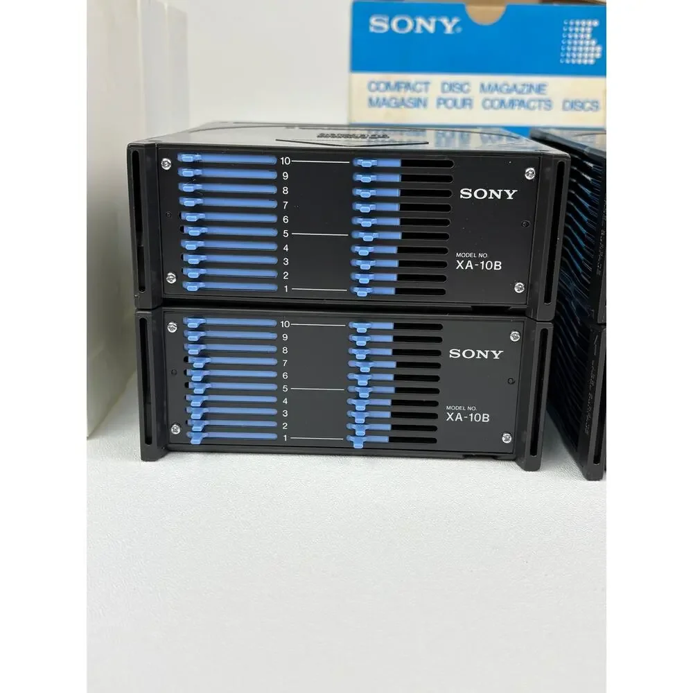 Lot of 4-Sony XA-10B 10-Disc Compact Disc CD Magazine Cartridges